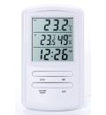 TM898 комнатно-уличный термометр с влажностью и часами