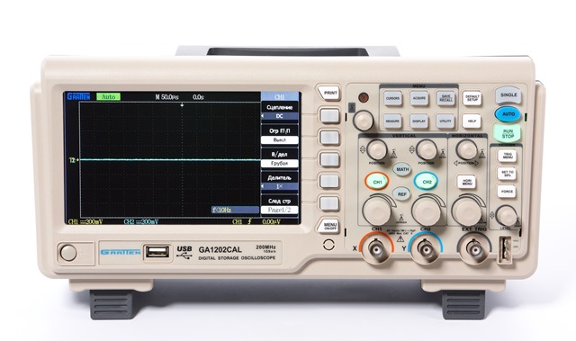 GA1202CAL цифровой осциллограф 200 МГц