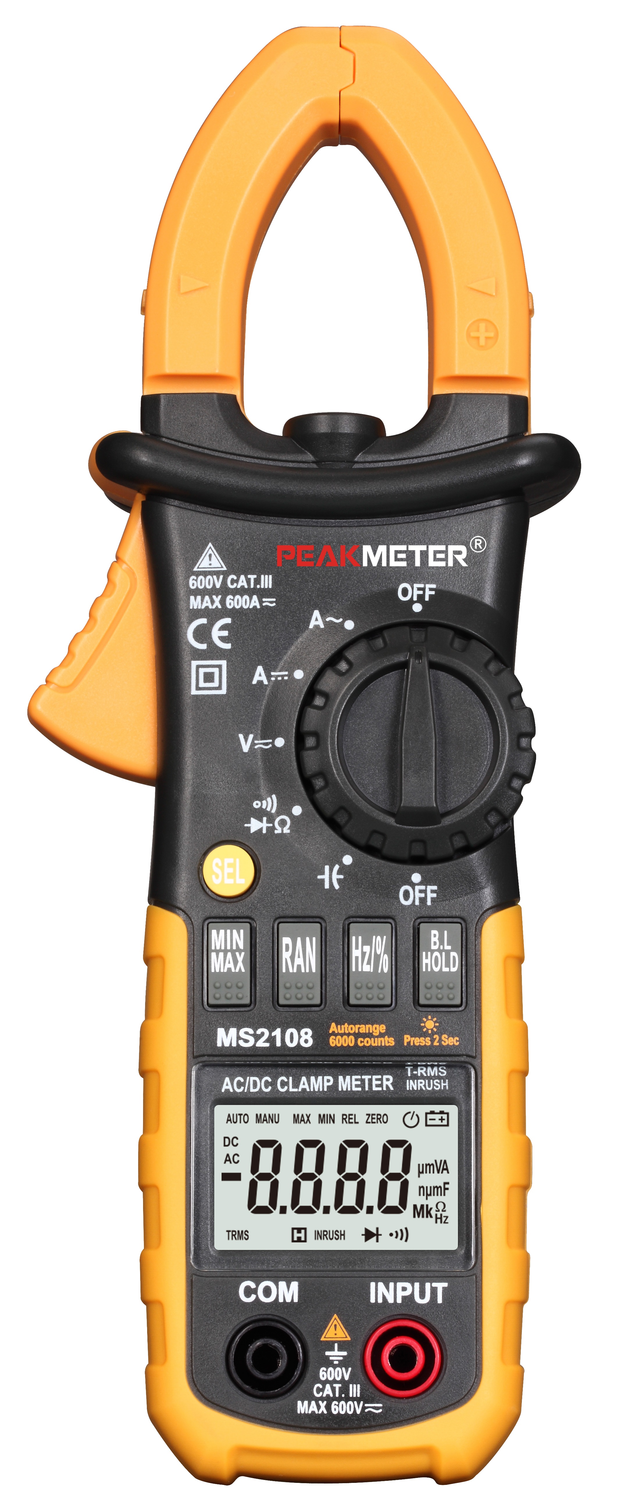 PM2108 PeakMeter клещи постоянного тока