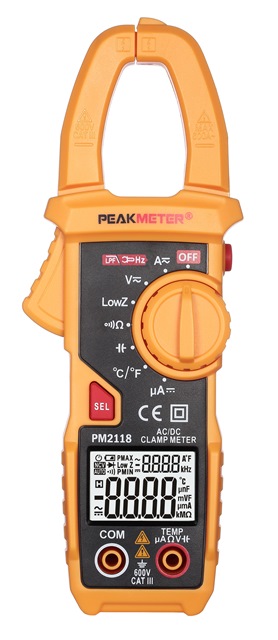 PM2118 PeakMeter клещи постоянного тока