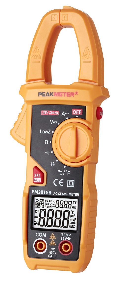 PM2018B PeakMeter  клещи переменного тока